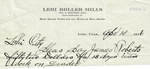 File: 'Lehi Roller Mills Statement for James Robert, 4-10-1916'